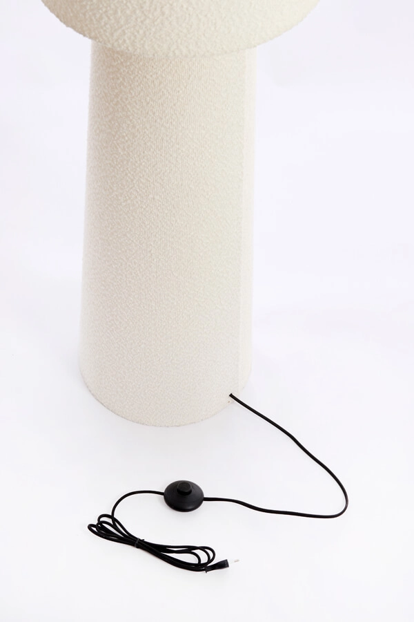 Teddy vloerlamp Micky wit Ø 40cm Light & Living 8717807712563