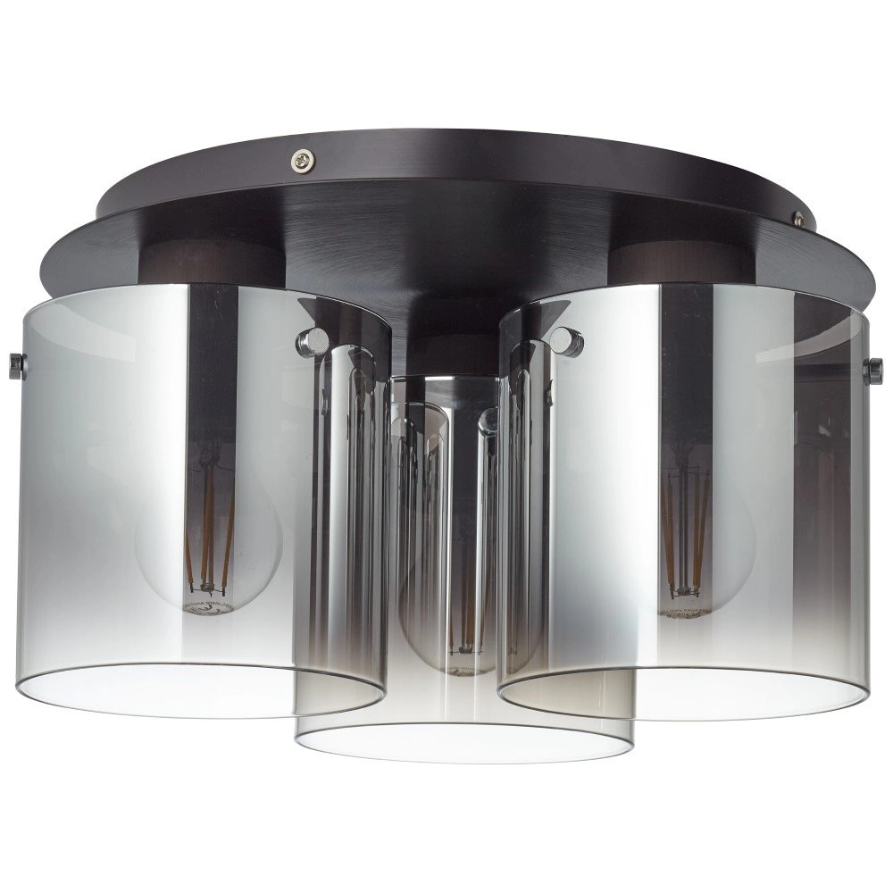 Plafondlamp Beth 3-lichts zwart Brilliant 4004353358500