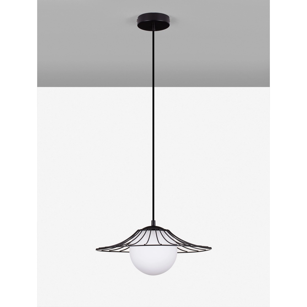 Zwarte hanglamp Fly Ø 36cm Lyora 5212017436221
