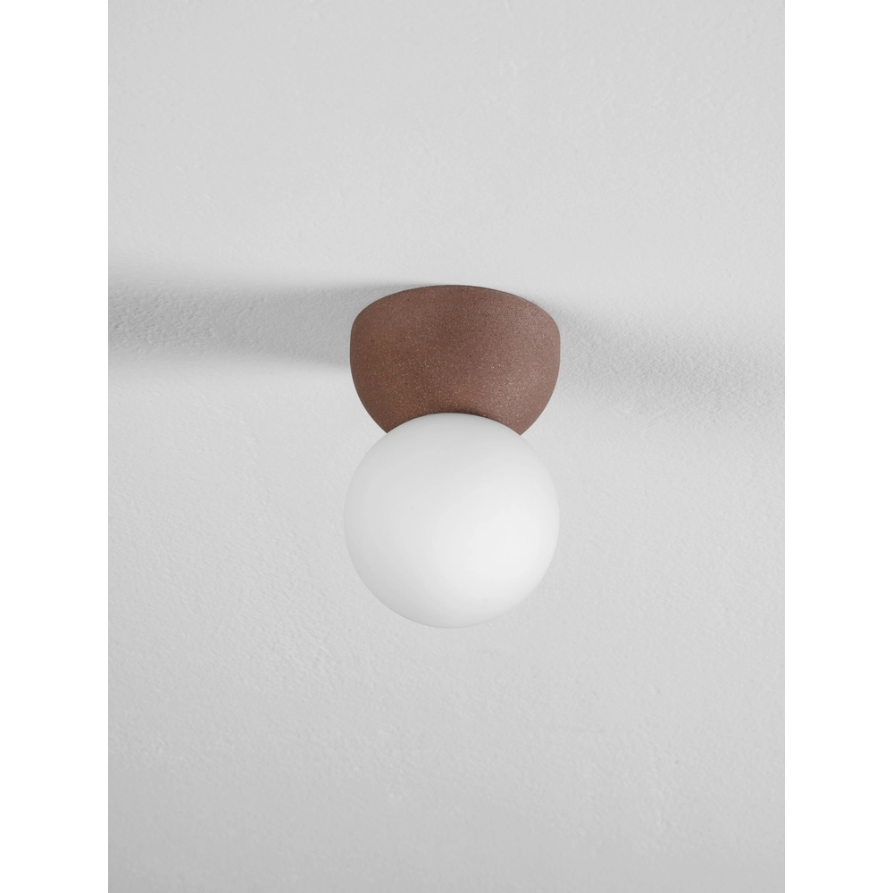 Plafondlamp Zero rood met wit Lyora 5212017464460