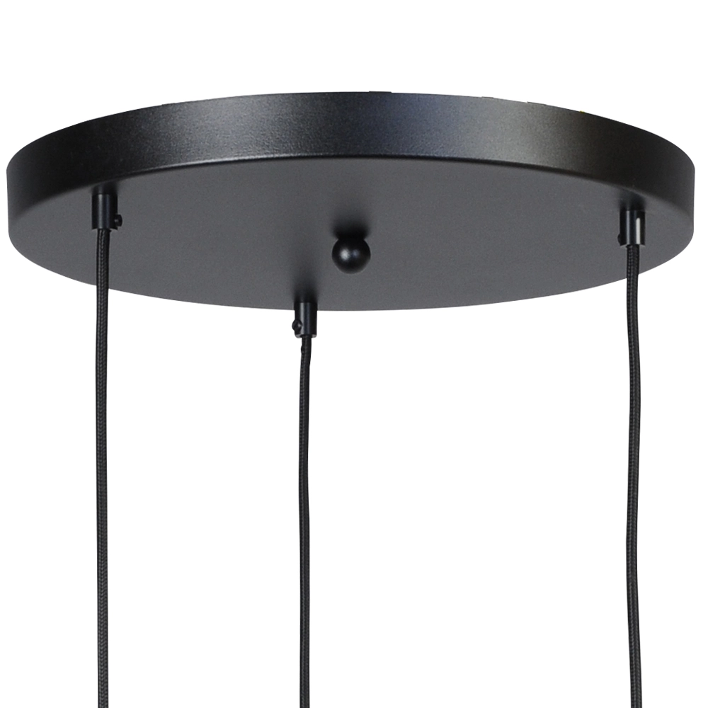 Zwarte hanglamp Run 3-lichts cilinders Masterlight 8718121206646