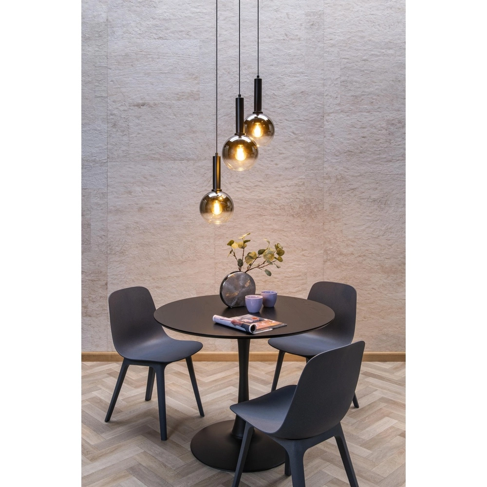 Hanglamp Marius 3-lichts zwart Lucide 5411212452238