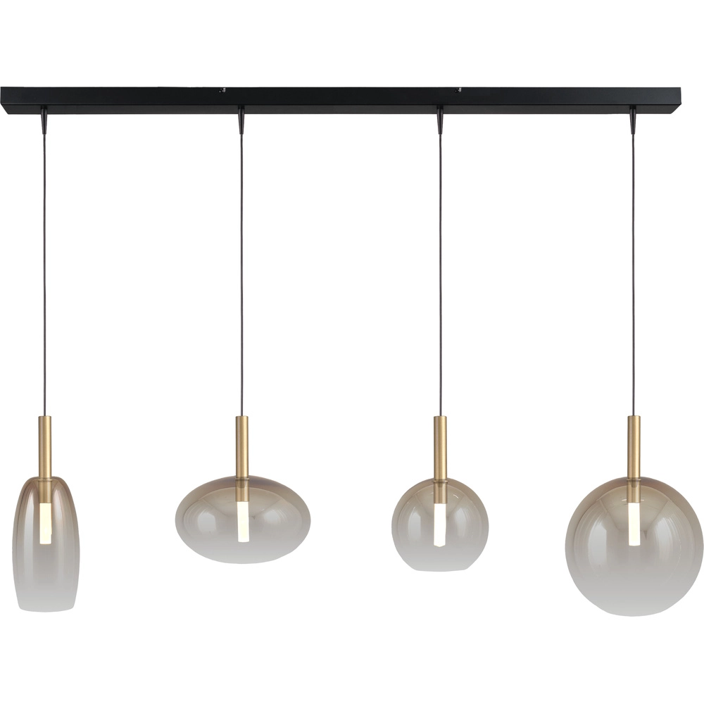 4L Hanglamp Lido Ball goud met gold-fading glas