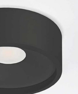 Zwarte plafonnière Orlando Ø 14cm Artdelight 8719831731923