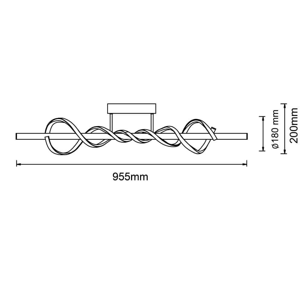 Zwarte design plafondlamp Amalie M Brilliant 4004353411724