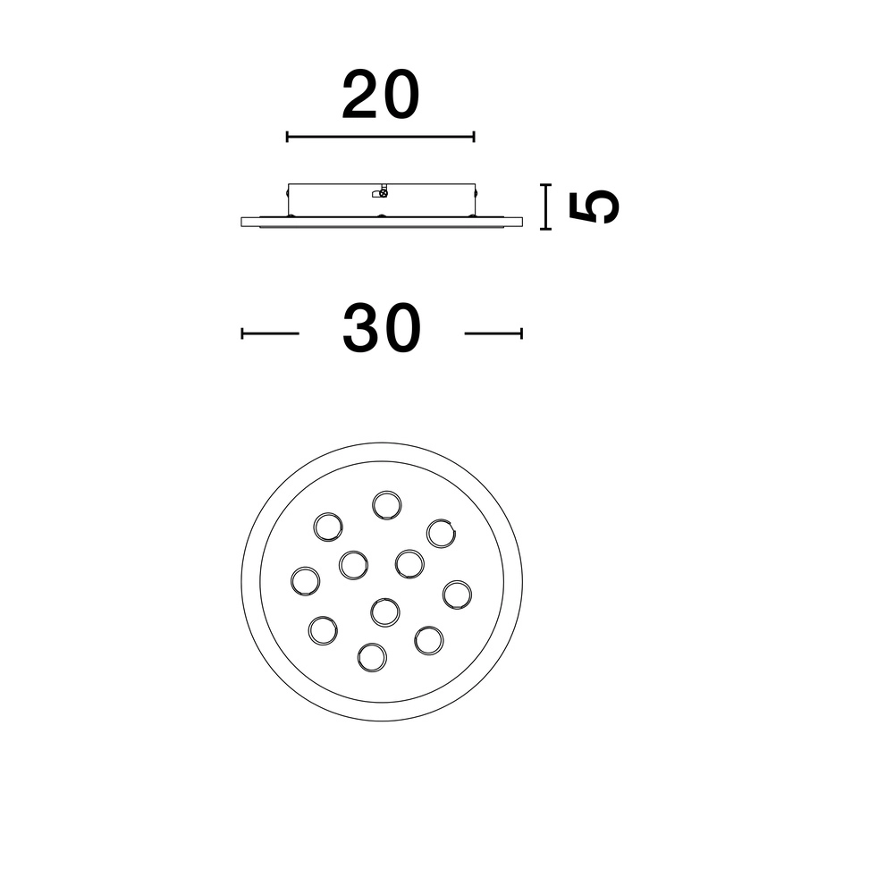 Plafonniere Astro Ø 30cm met RGB functie Lyora 5212017450104