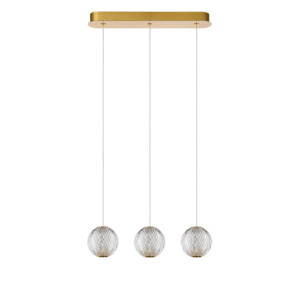 Gouden hanglamp Cintra 3-lichts