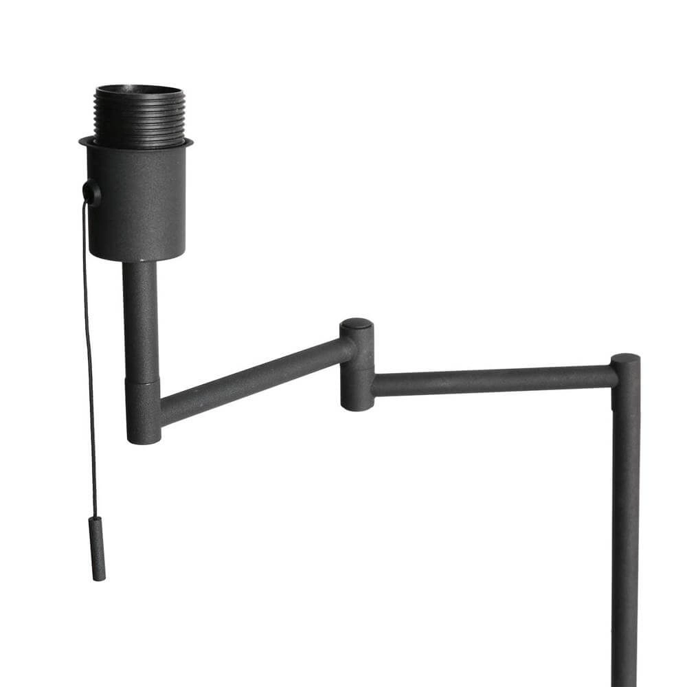 Vloerlamp Bella zwart met bamboe kap Steinhauer 8712746174588