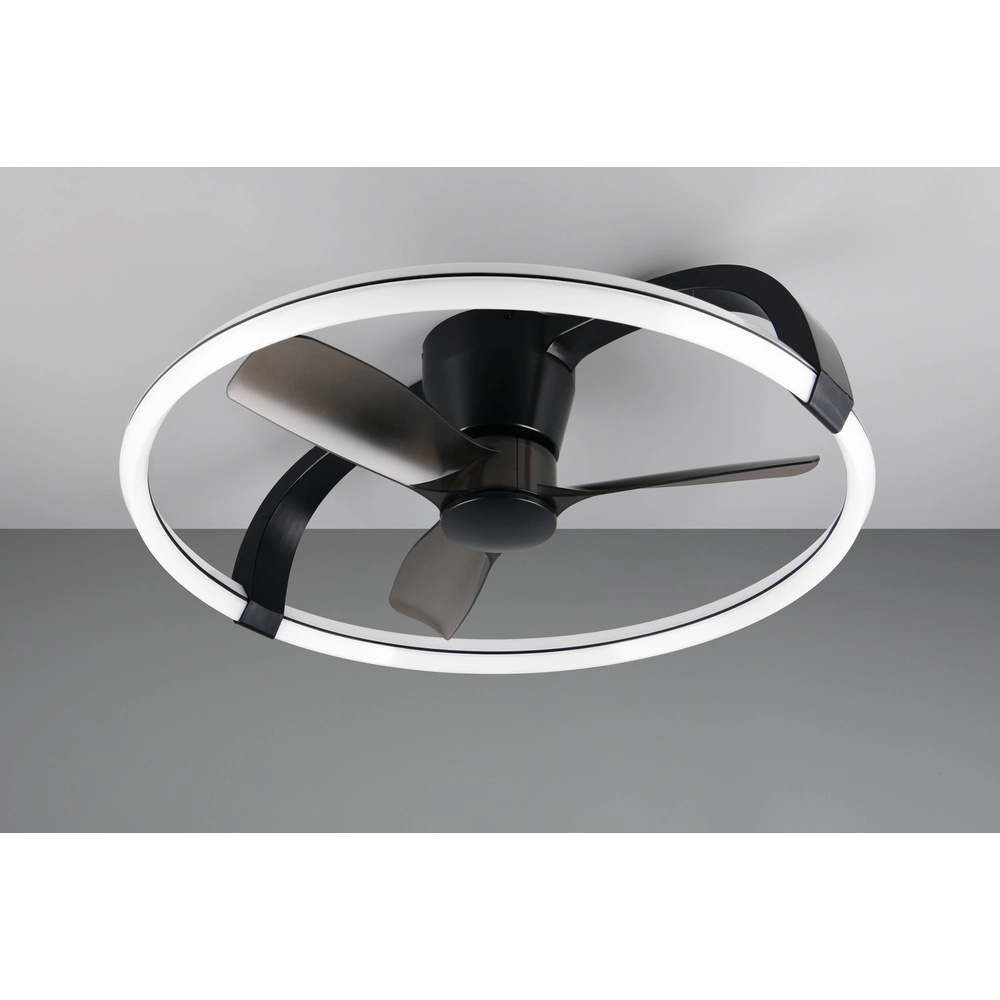 Smarthome ventilator Stockholm zwart Ø 73,5 Tuya Trio 4017807693133