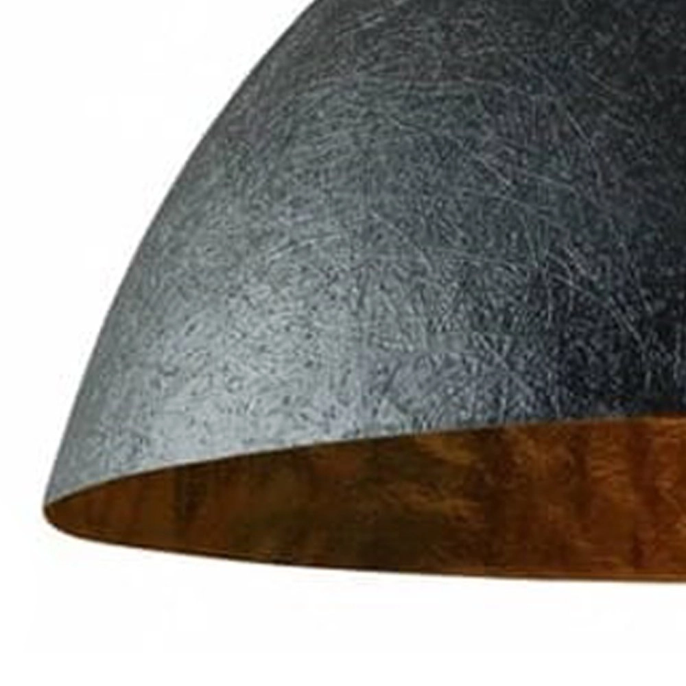 Stoere hanglamp Mezzo Tondo 70cm zwart met goud ETH 8718226342201