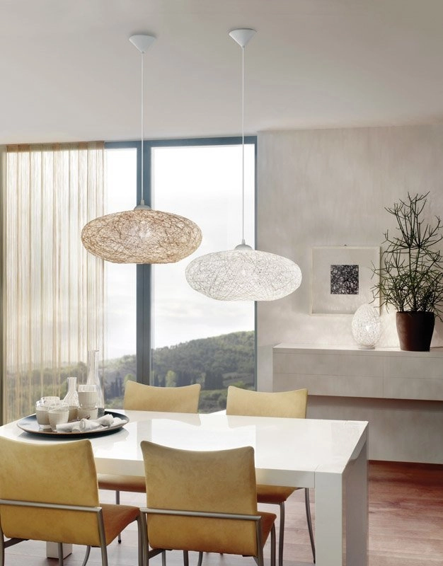 Landelijke hanglamp Campilo 45cm wit Eglo 9002759933739