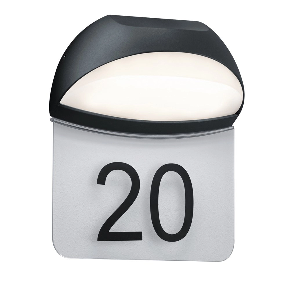 Buitenlamp Numero met huisnummer