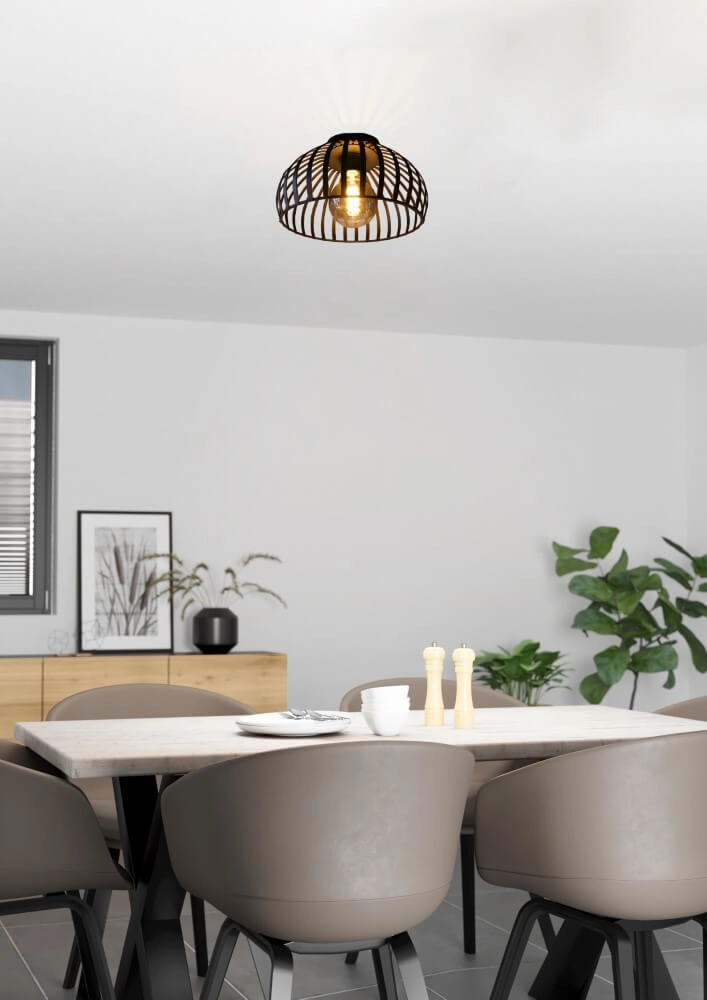 Draad plafondlamp Mogano 3 Ø 28cm Eglo 9008606254217