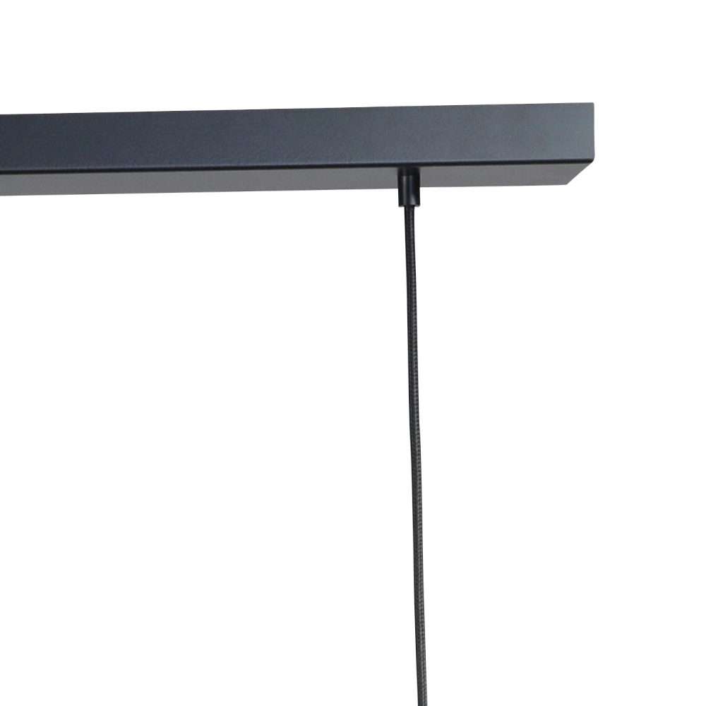 Zwarte eetkamer hanglamp Run 5-lichts cilinders goud Masterlight 8718121204581