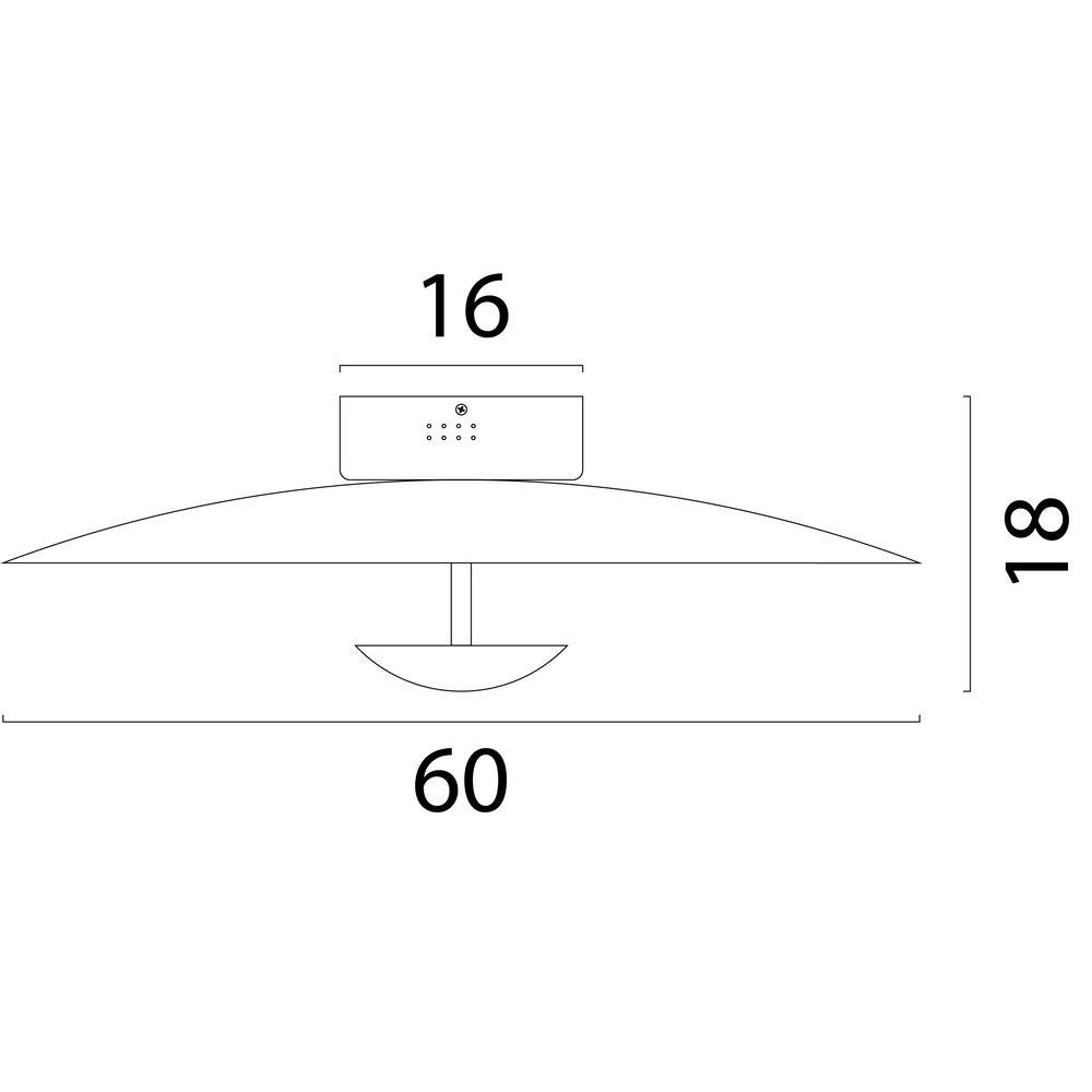 Plafondlamp Scala Ø 60cm zwart Masterlight 8718121397429
