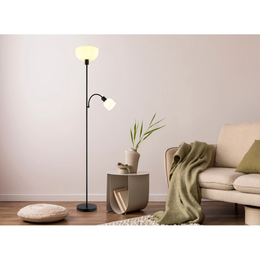 Vloerlamp Hinton zwart Globo 9007371572427