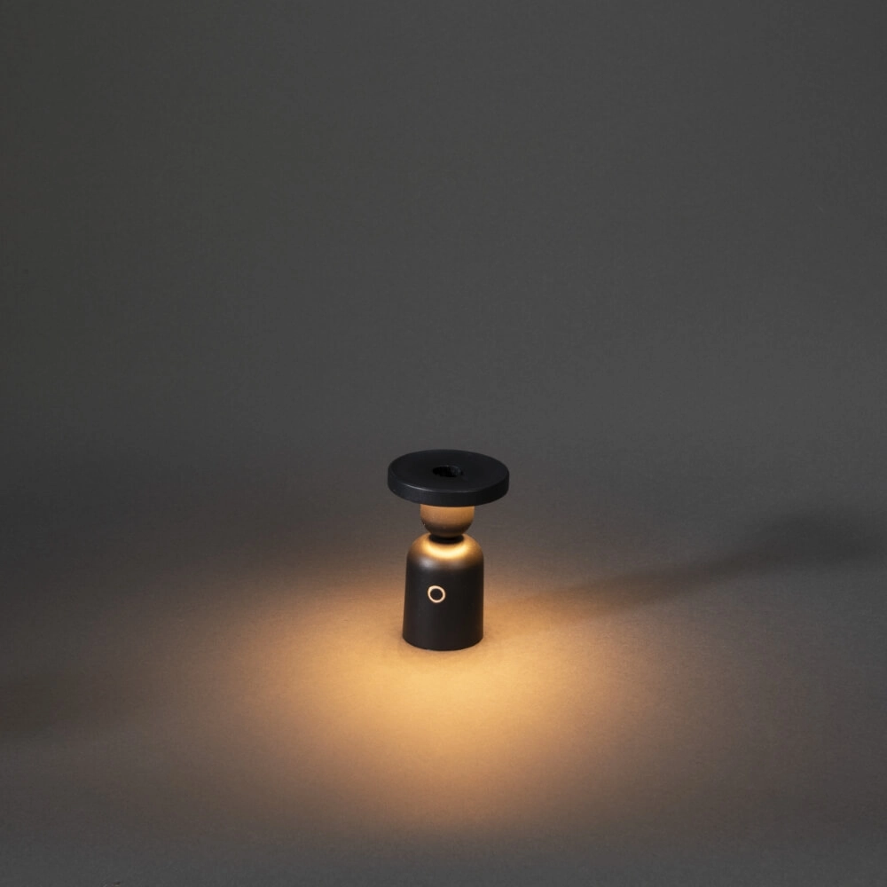 Oplaadbare tafellamp Nantes zwart voor kandelaar KonstSmide 7318307833751