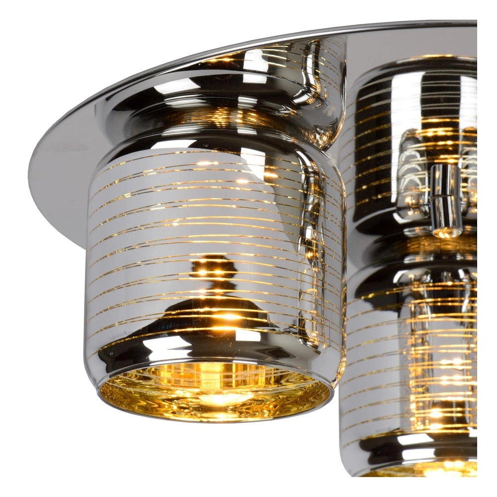 Plafondlamp Eryn chroom 3-lichts Lucide 5411212702289