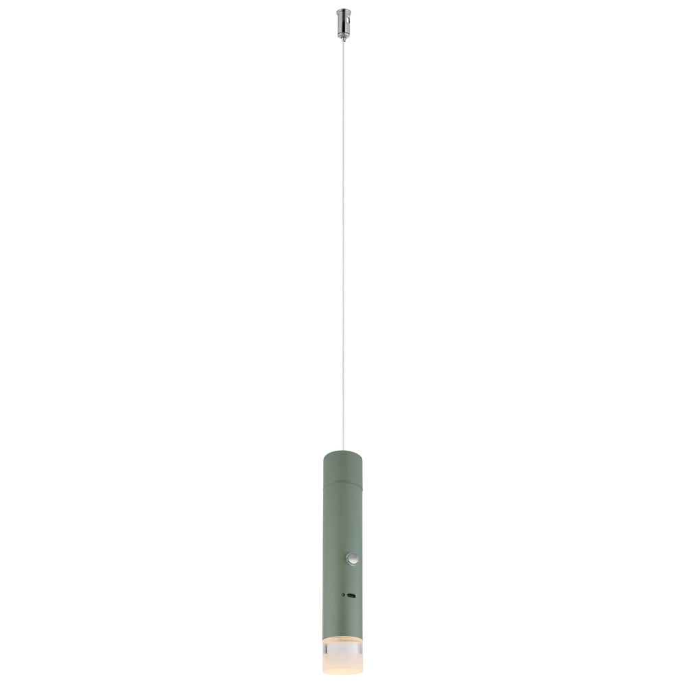 Strakke hanglamp Pelo groen Globo 9007371569359