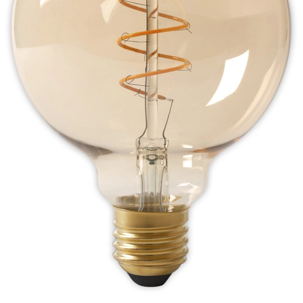 Kooldraad 3,8W - E27 - G125 - Led - Filament Gold Ø 12,5cm Circle 8712879152217