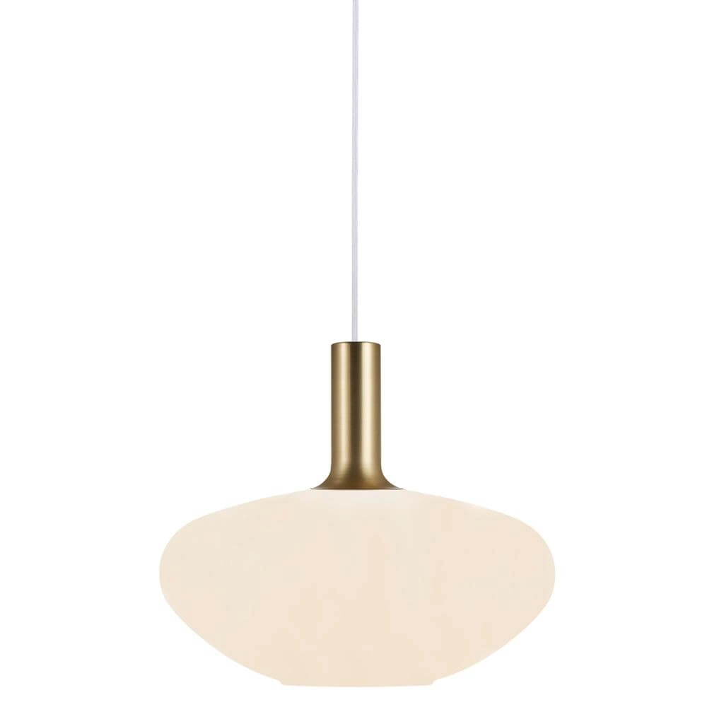 Glazen hanglamp Alton Ø 35cm wit