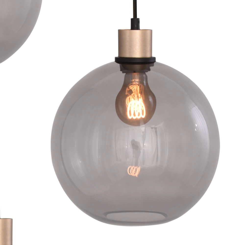 Vide hanglamp Lazise 3x Ø 25cm goud Masterlight 8718121303055