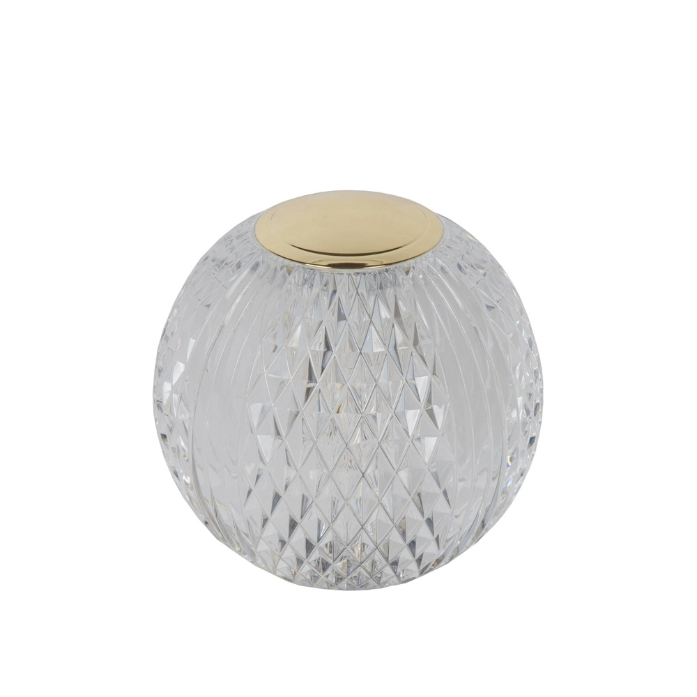 Gouden tafellampje Cintra oplaadbaar Ø 11cm - 3000K