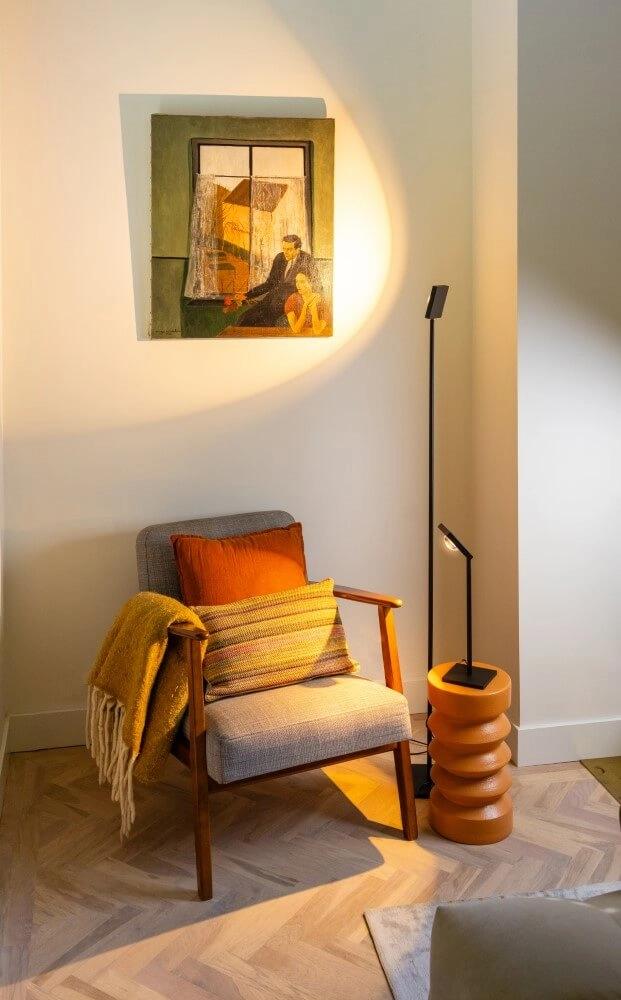 Strakke vloerlamp Jake design zwart ETH 8720195306948