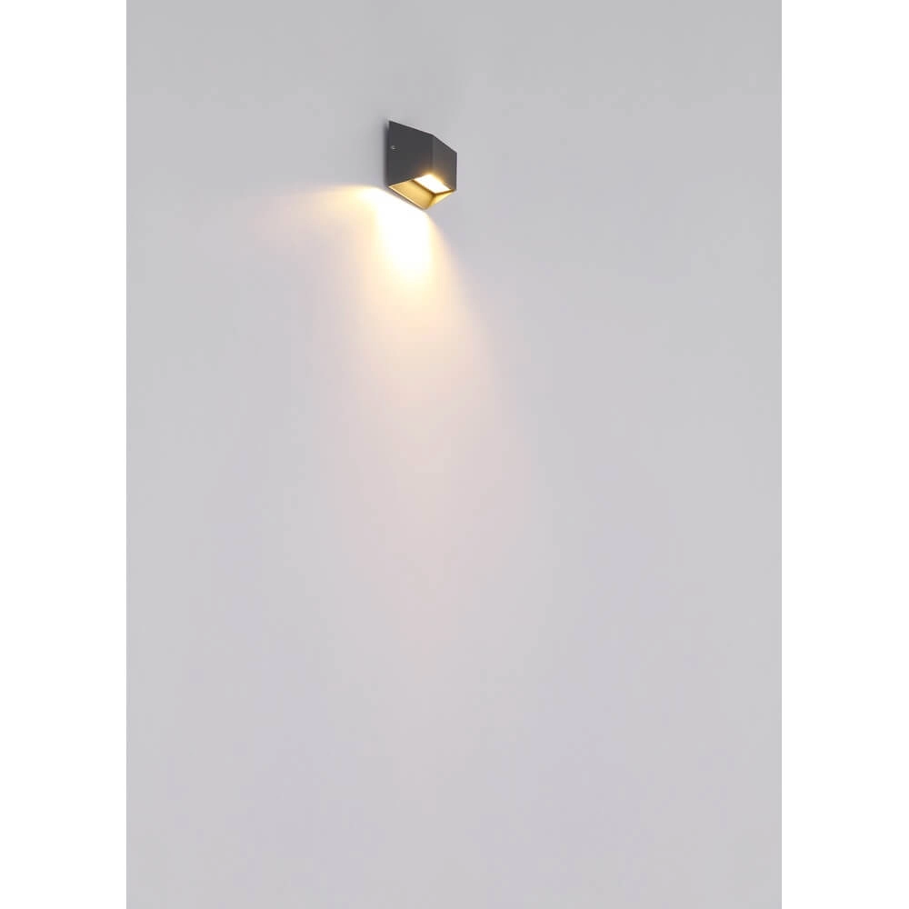 Wandlamp Honna rechthoek antraciet Globo 9007371419159