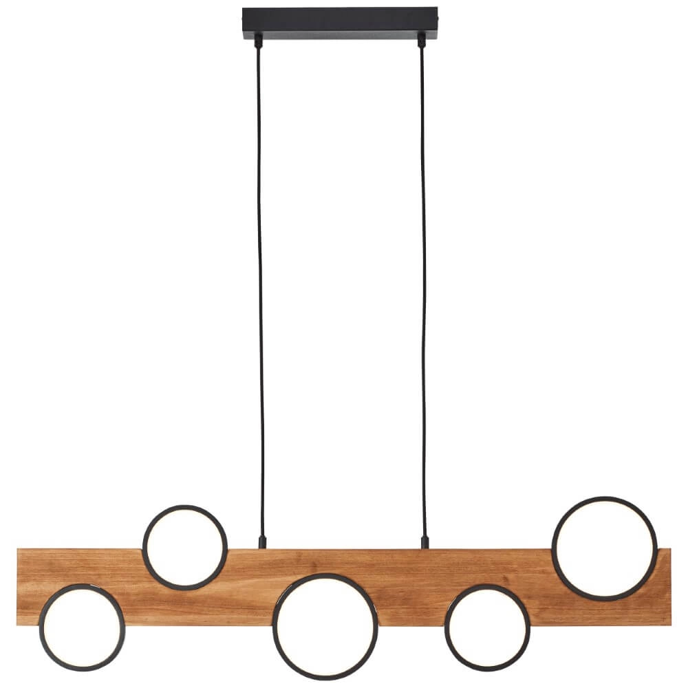 Hanglamp Cheesy hout Brilliant 4004353429644