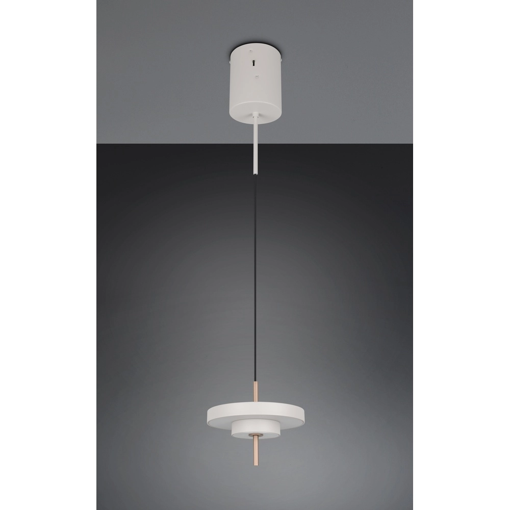 Design hanglamp Keaton wit Ø 20cm Trio 4017807653328