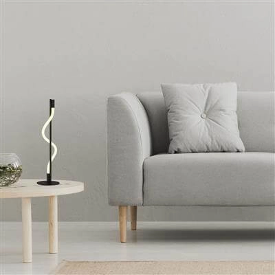 Vloerlamp Serpent 56cm zwart Searchlight 5053423190198