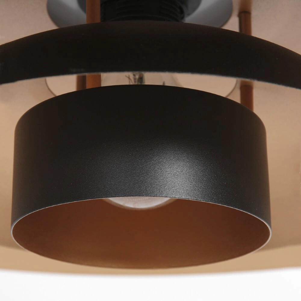 Retro hanglamp Flinter Ø 47cm - zwart Steinhauer 8712746148657
