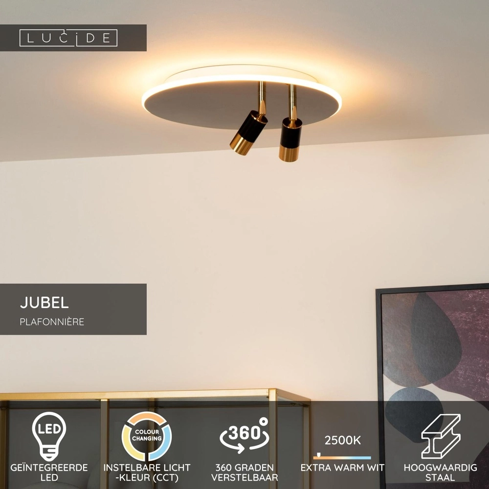 Design plafondlamp Jubel zwart Ø 40cm Lucide 5411212712783