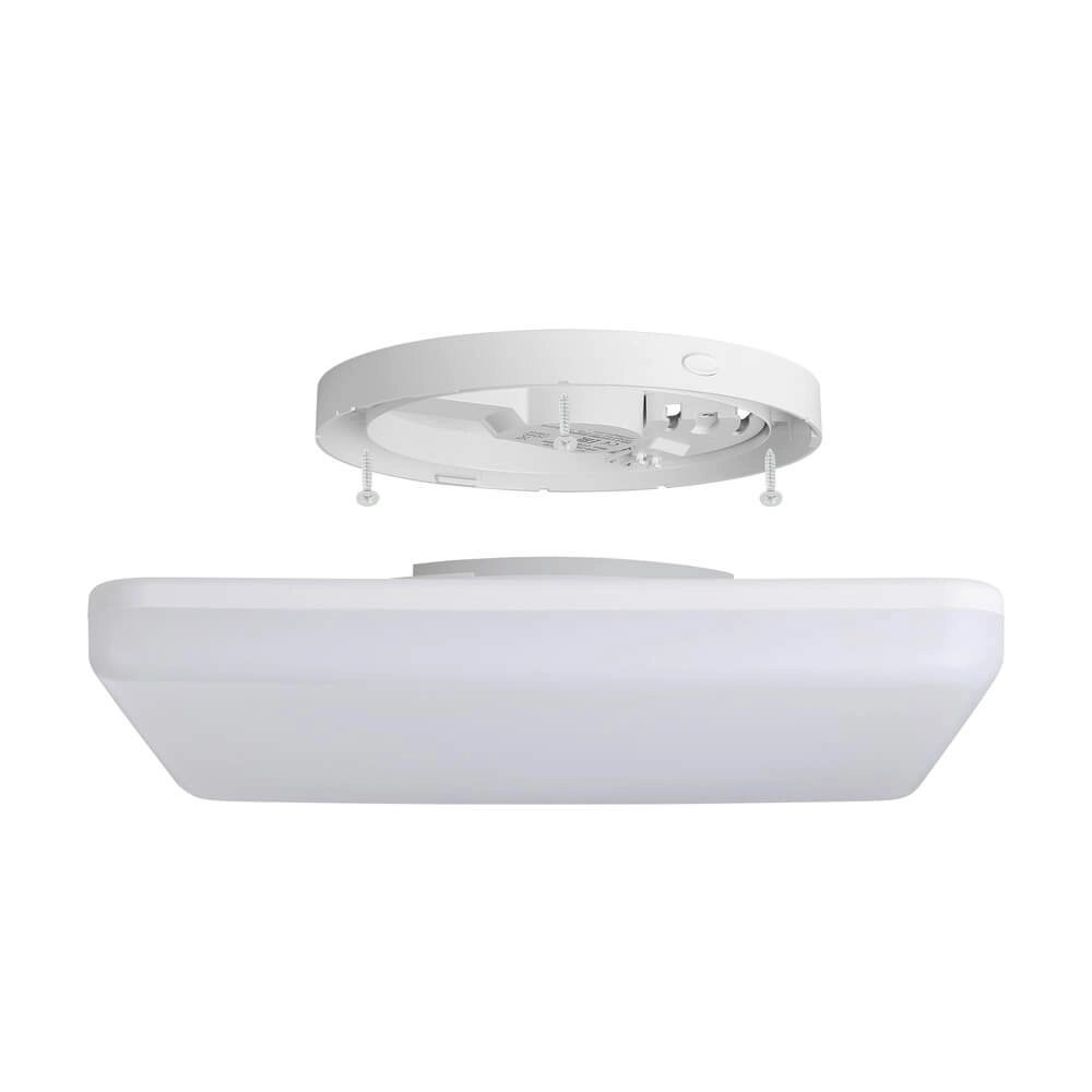 Vierkante plafondlamp Castagneto 26 x 26cm wit Eglo 9008606313228