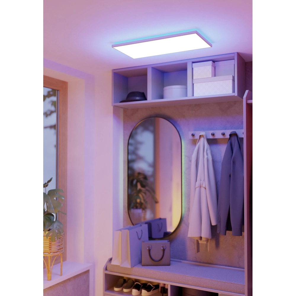 Slimme badkamer lamp Rovito-Z vierkant - wit - 57x30cm Eglo 9008606329830