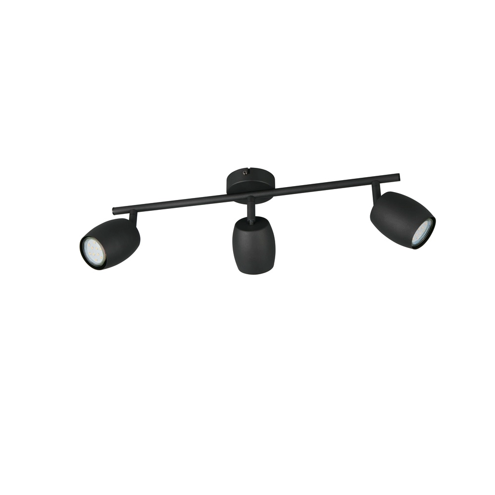 Plafondlamp Nancy 3-lichts zwart Trio 4017807656732