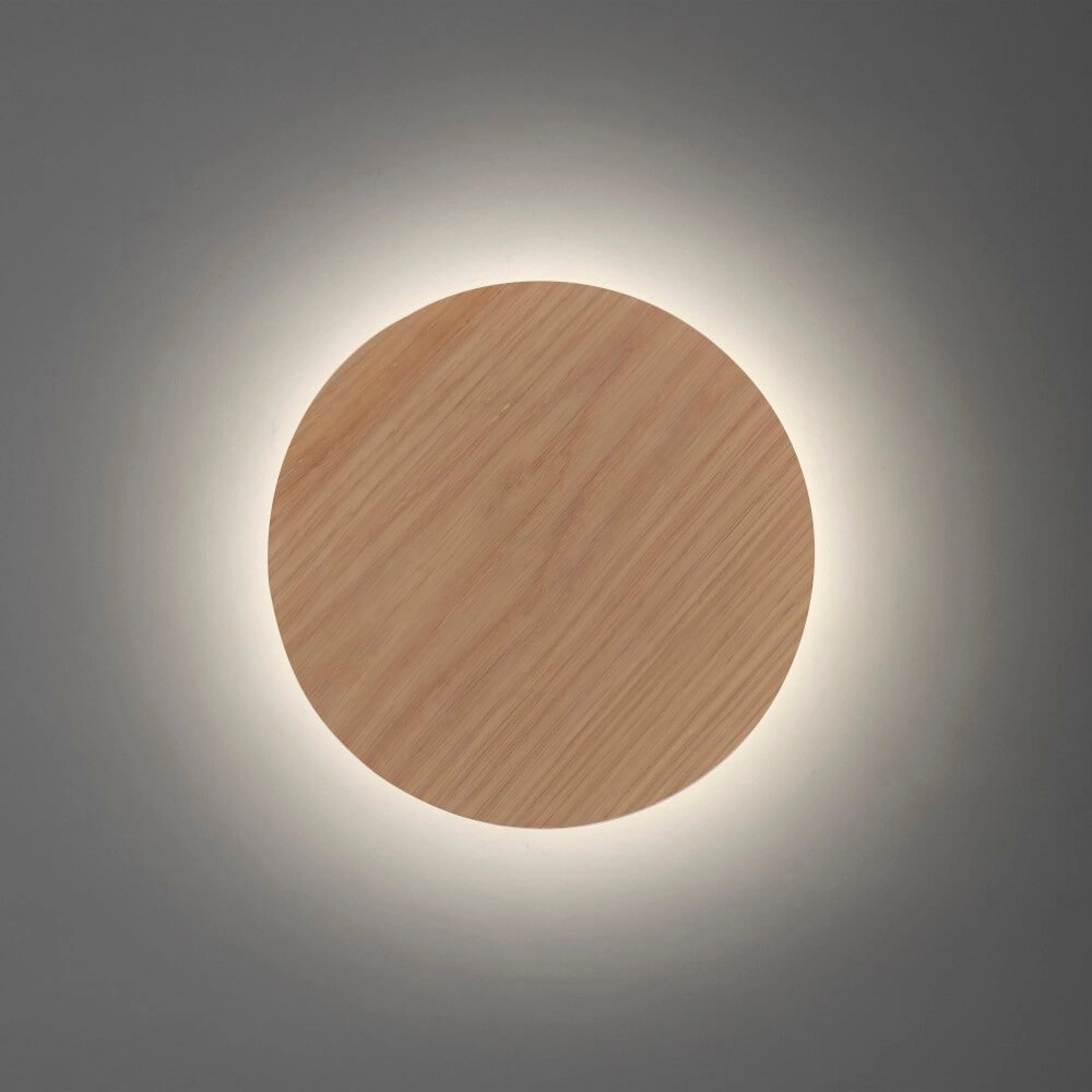 Design wandlamp Akku Puntua Ø 25cm hout Paul Neuhaus 4012248375792