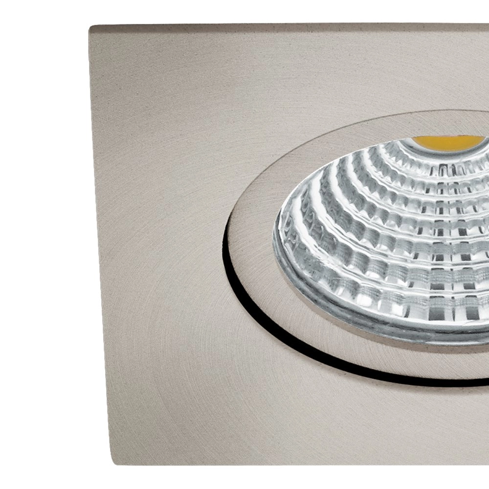 Richtbare led spot Saliceto vierkant - 6w - 2700K nikkel mat Eglo 9002759983048
