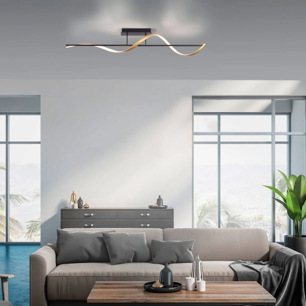 Plafondlamp Q-Swing antraciet Paul Neuhaus 4012248373774
