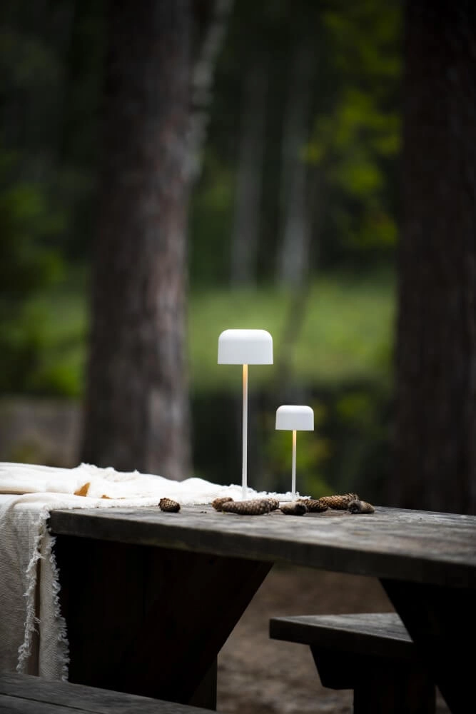 Witte tafellamp Lille oplaadbaar KonstSmide 7318307834253