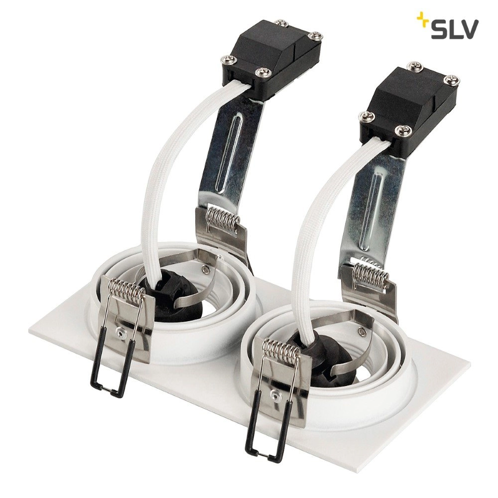 Inbouwspot New Tria GU10 2 Square 17cm wit SLV 4024163137126