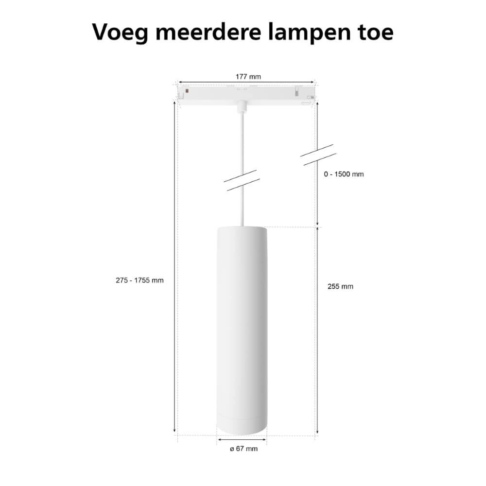 Hue Perifo - White and color uitbreiding hanglamp wit Philips 8719514407503