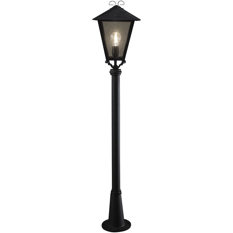 Landelijke tuinlamp Benu 128cm zwart Landelijke tuinlamp Benu 128cm zwart