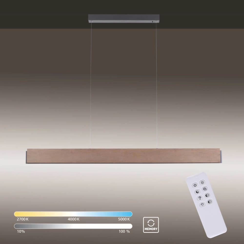 Design hanglamp Palma hout Paul Neuhaus 4012248358962