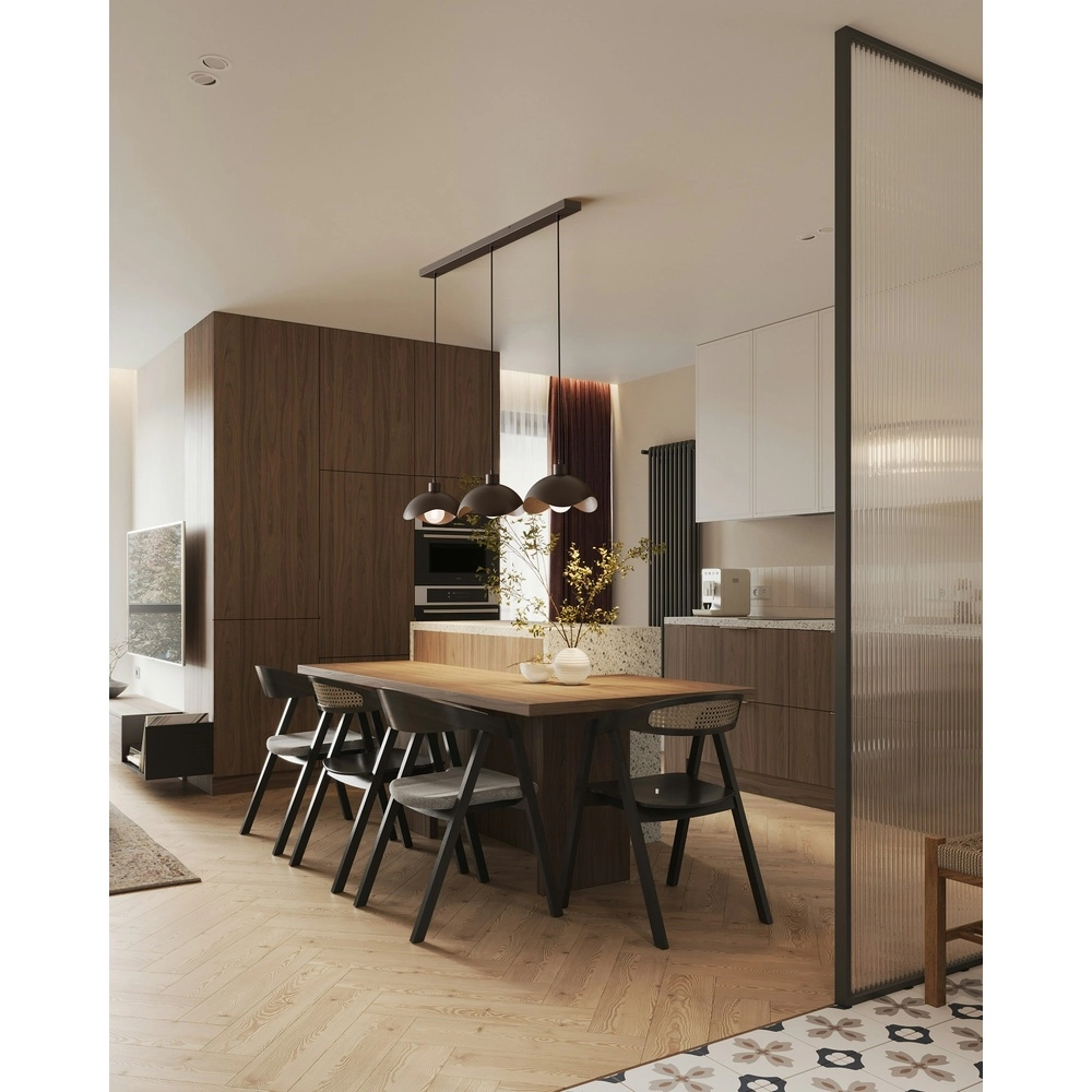 Kantoor hanglamp Volta 3x Ø30cm - cacao Masterlight 8718121395562