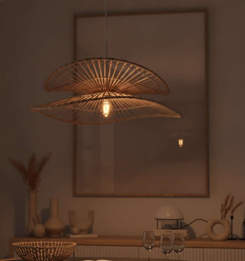 Rotan hanglamp Artic Ø 60cm