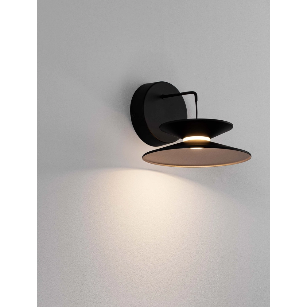 Design wandlamp Morfi zwart Design wandlamp Morfi zwart