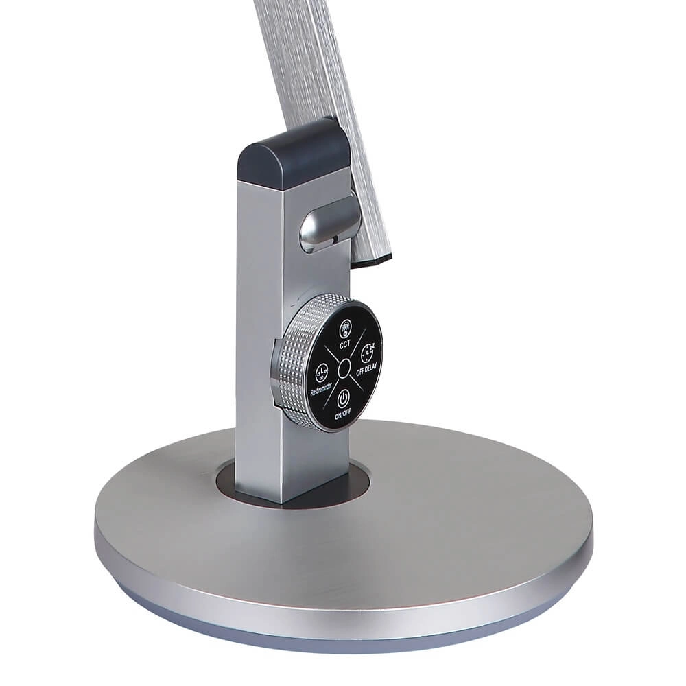 Bureaulamp Solana zilvergrijs Globo 9007371449644