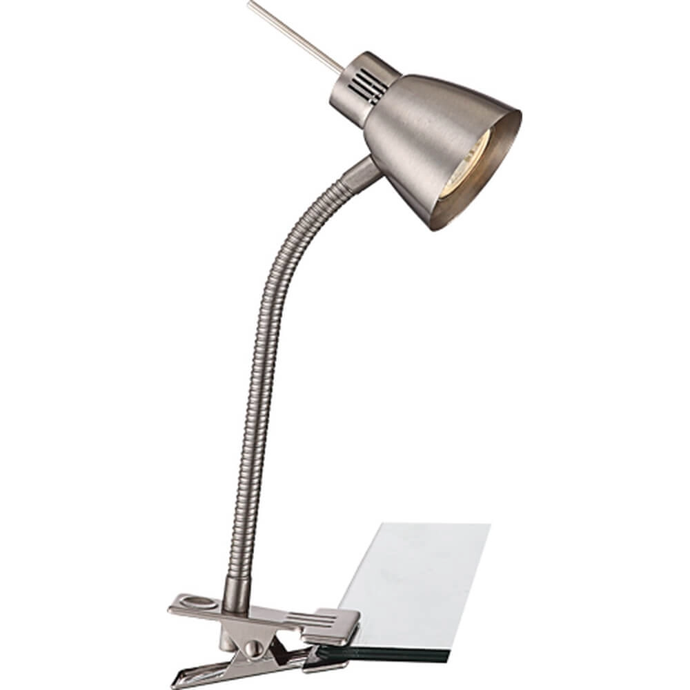 Klassieke klemlamp Nuova nikkel